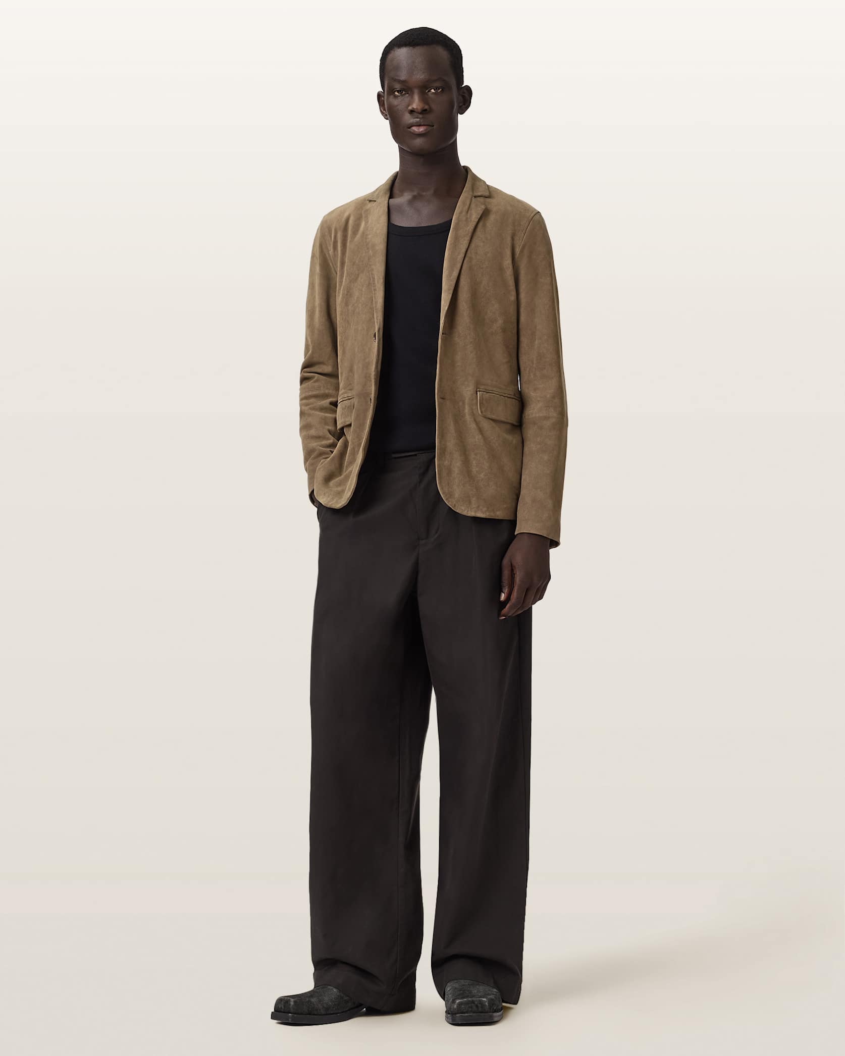 Monet Waxed Suede Blazer