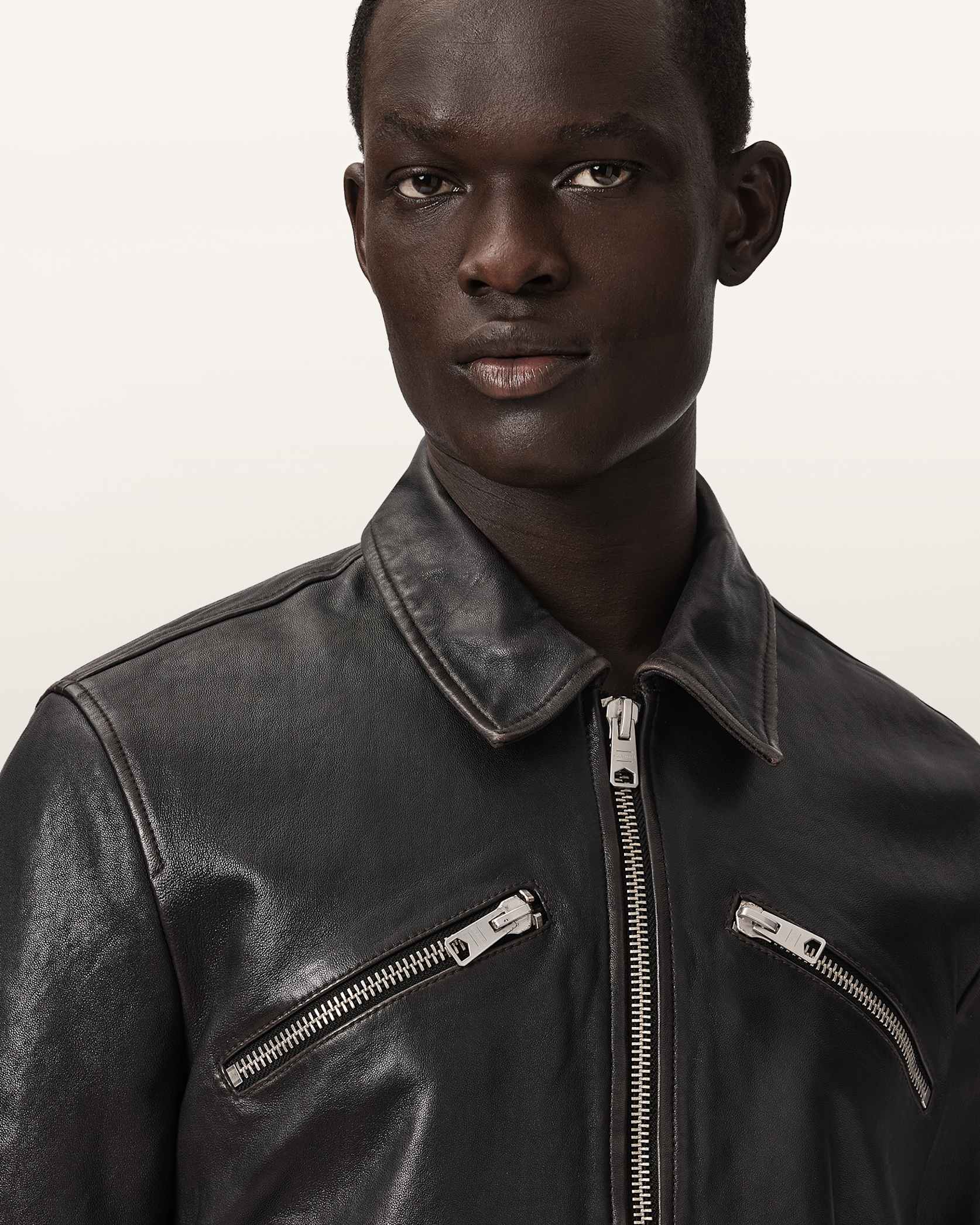 Verdi Fitted Leather Jacket