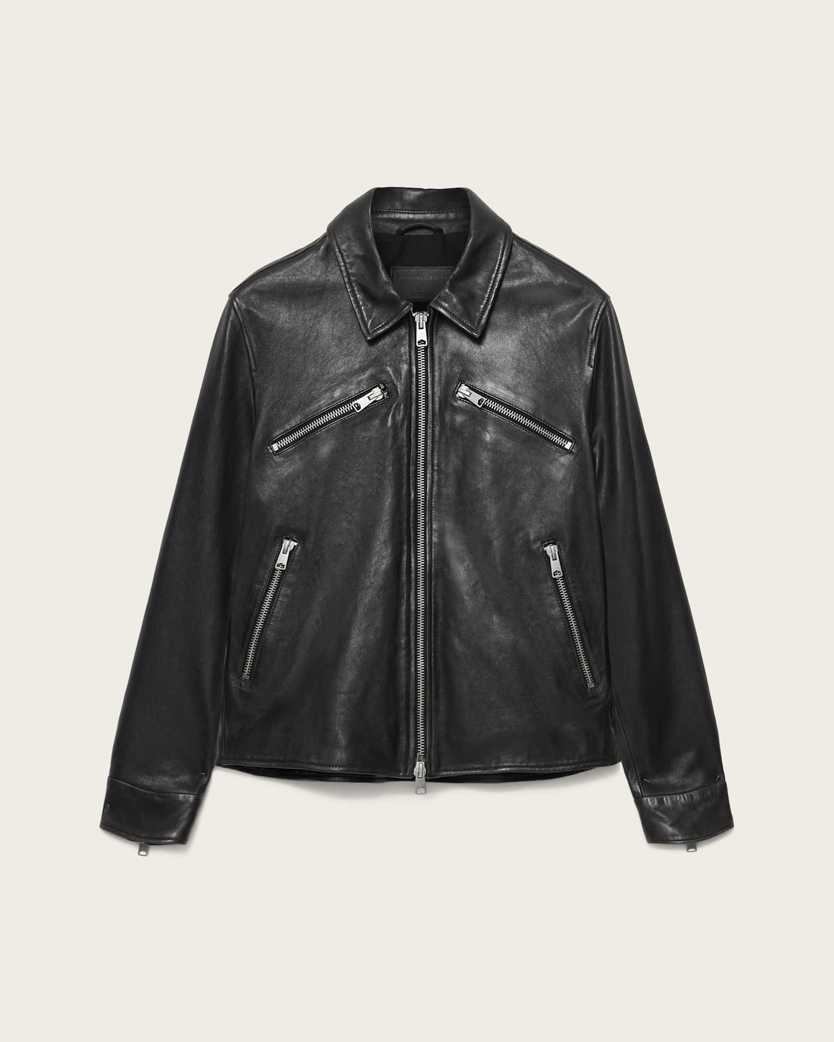 Verdi Fitted Leather Jacket