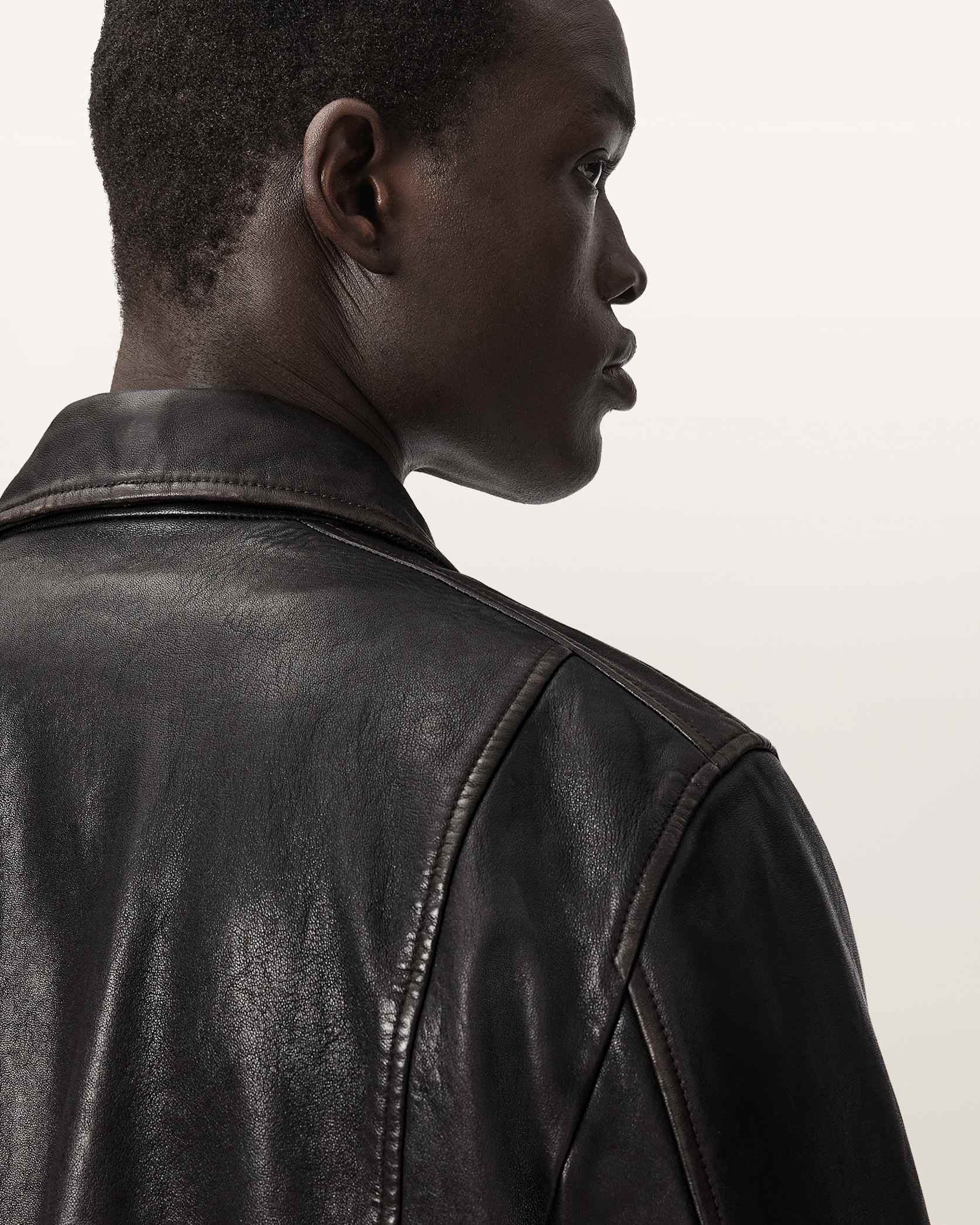 Verdi Fitted Leather Jacket