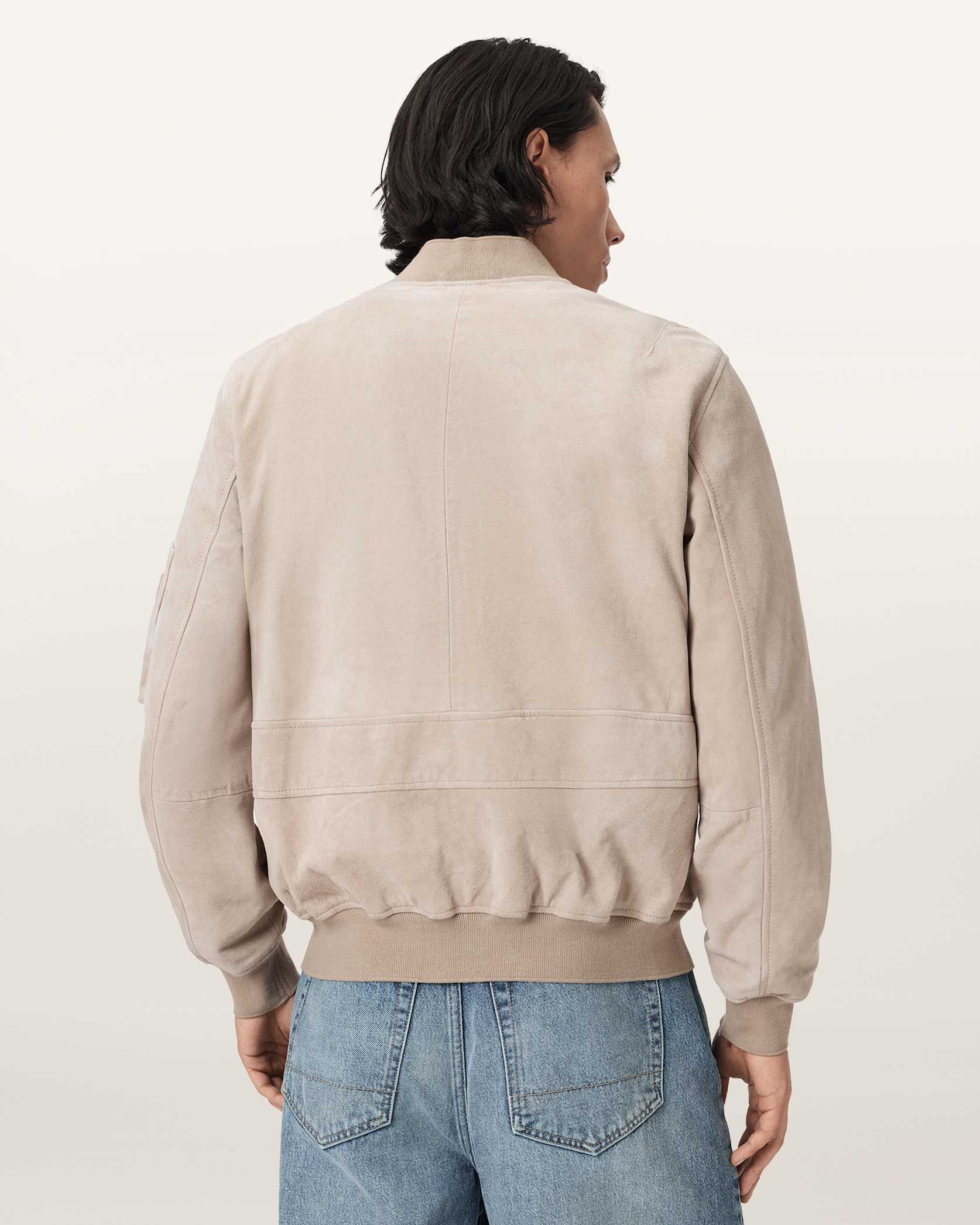 Rokko Relaxed Suede Bomber Jacket
