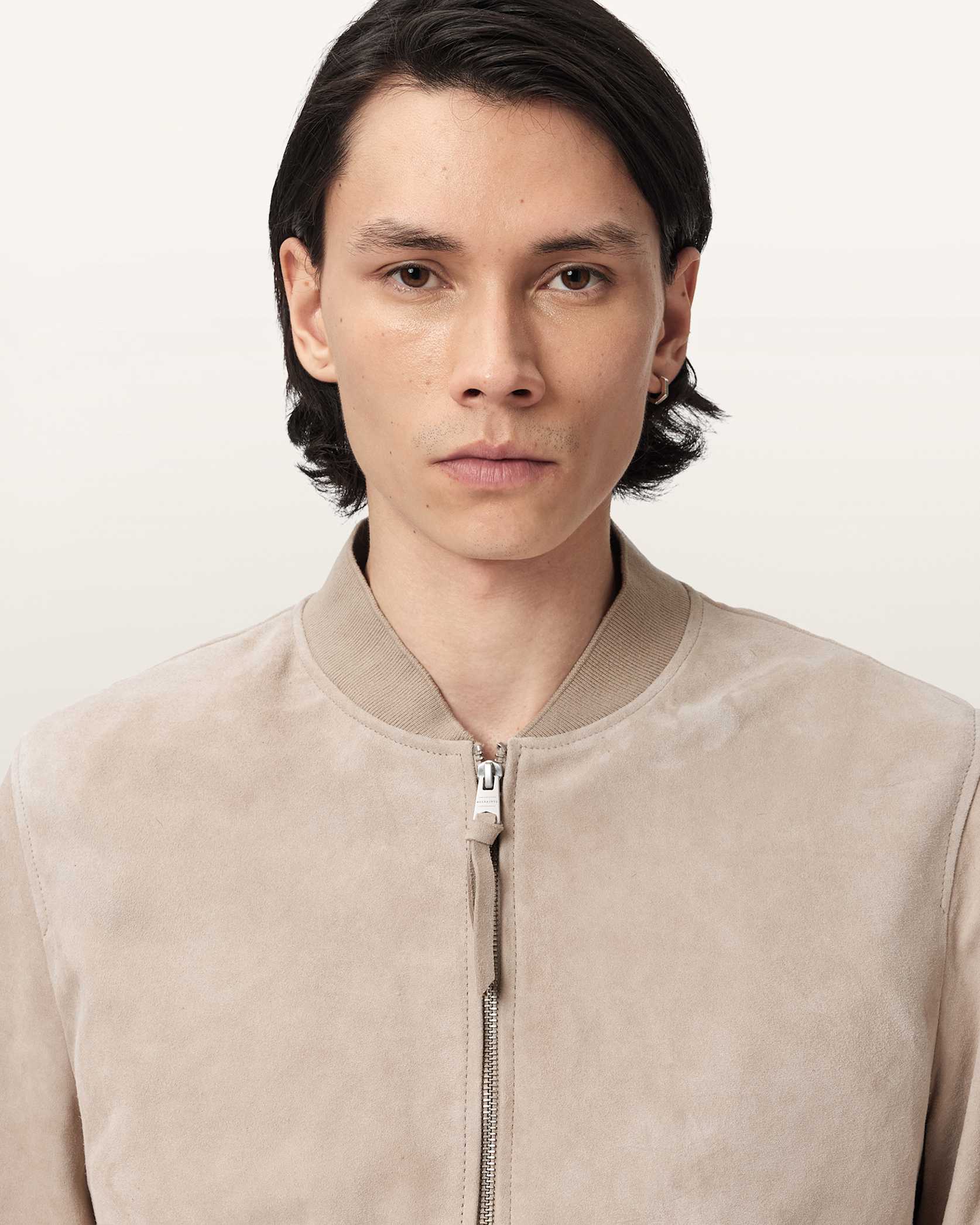 Rokko Relaxed Suede Bomber Jacket