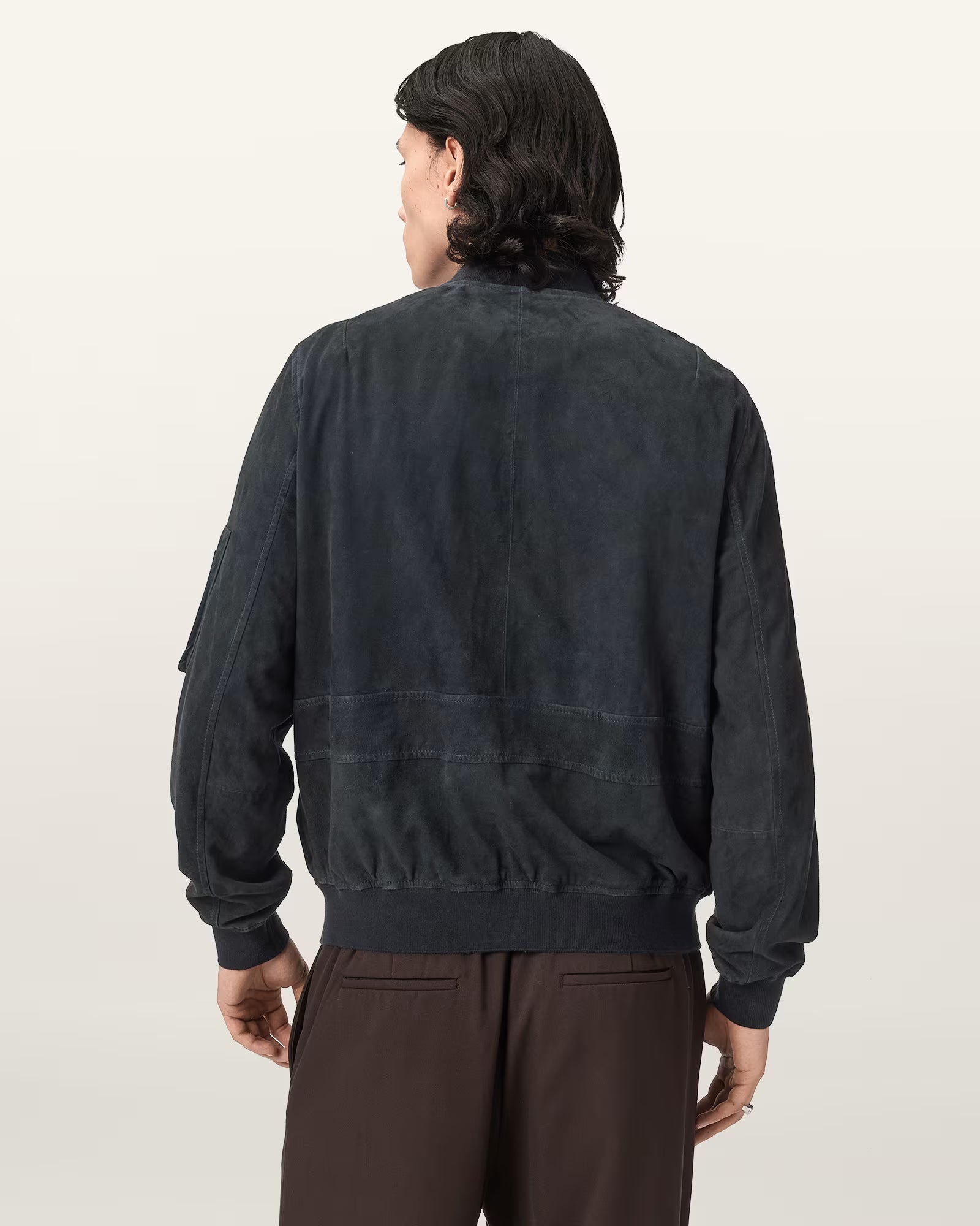 Rokko Relaxed Suede Bomber Jacket