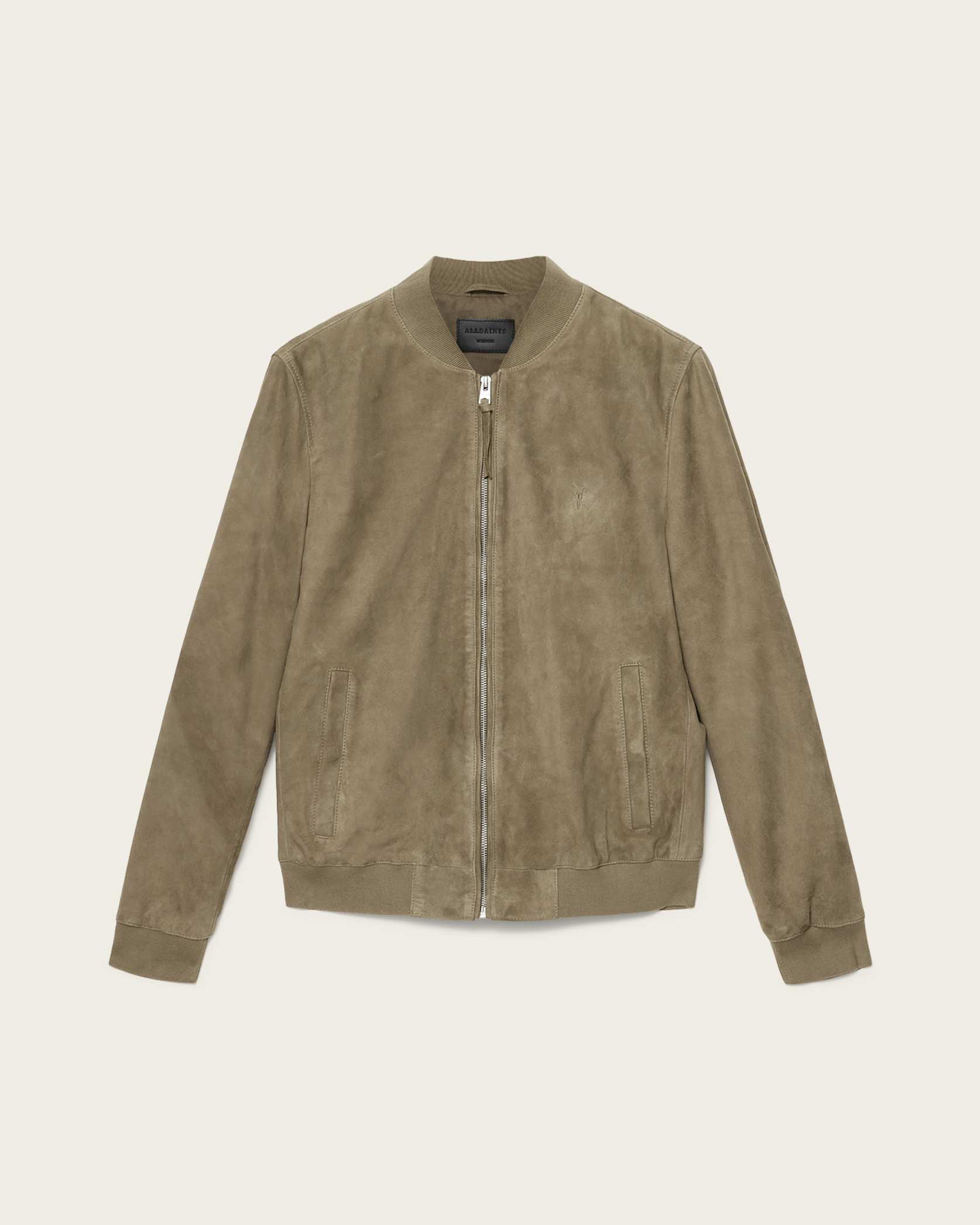 Morten Relaxed Fit Suede Bomber Jacket