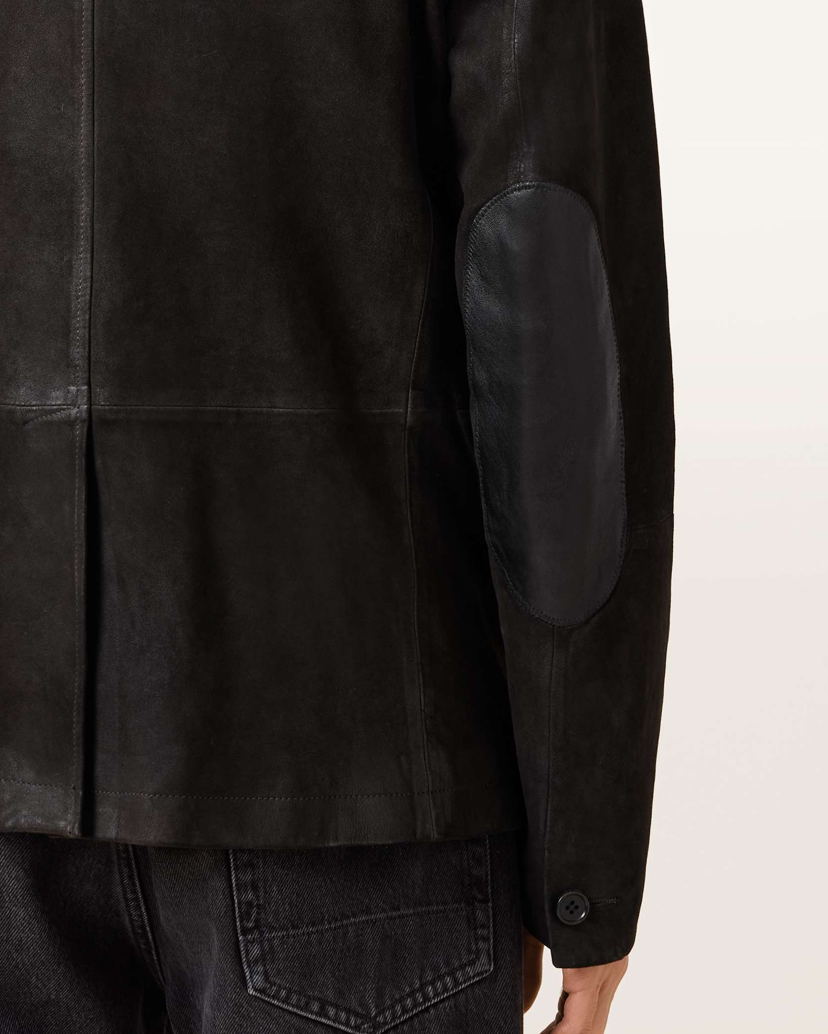Survey Double Layered Waxed Suede Blazer