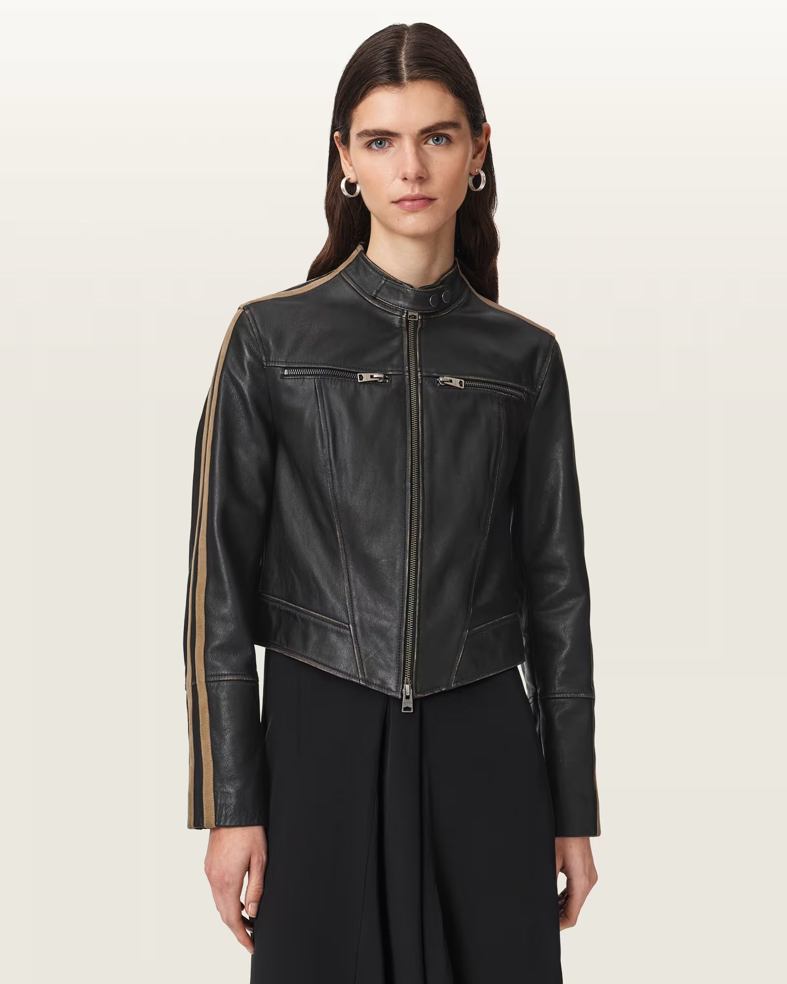 Tiggy Fitted Leather Jacket