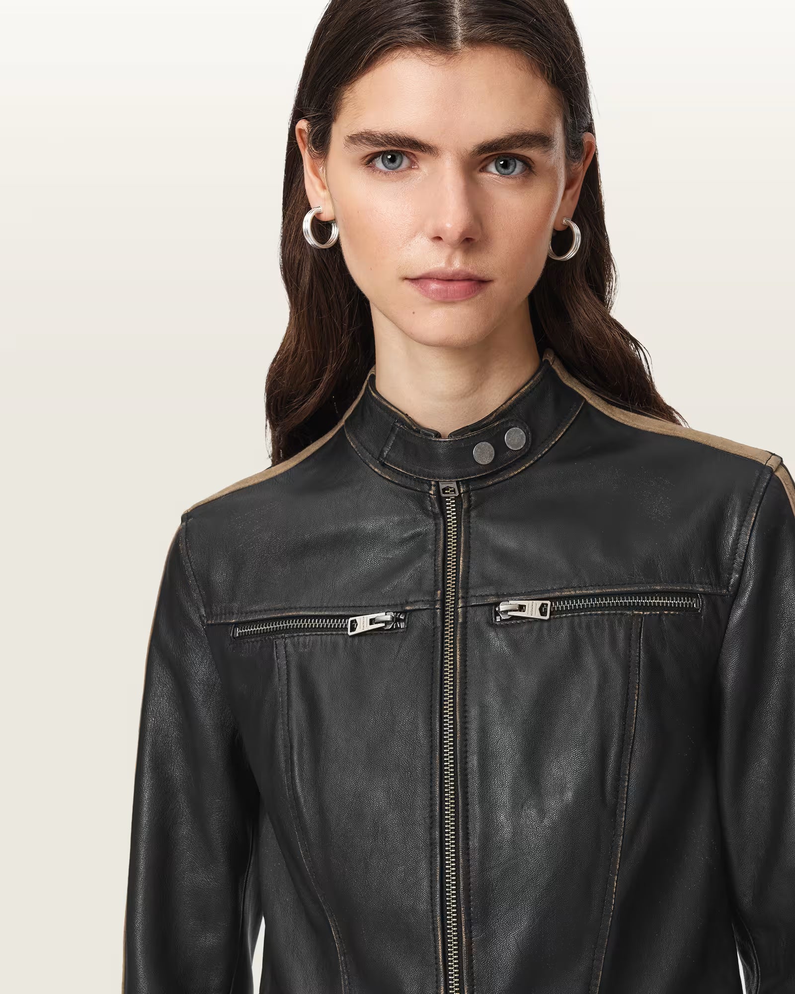 Tiggy Fitted Leather Jacket