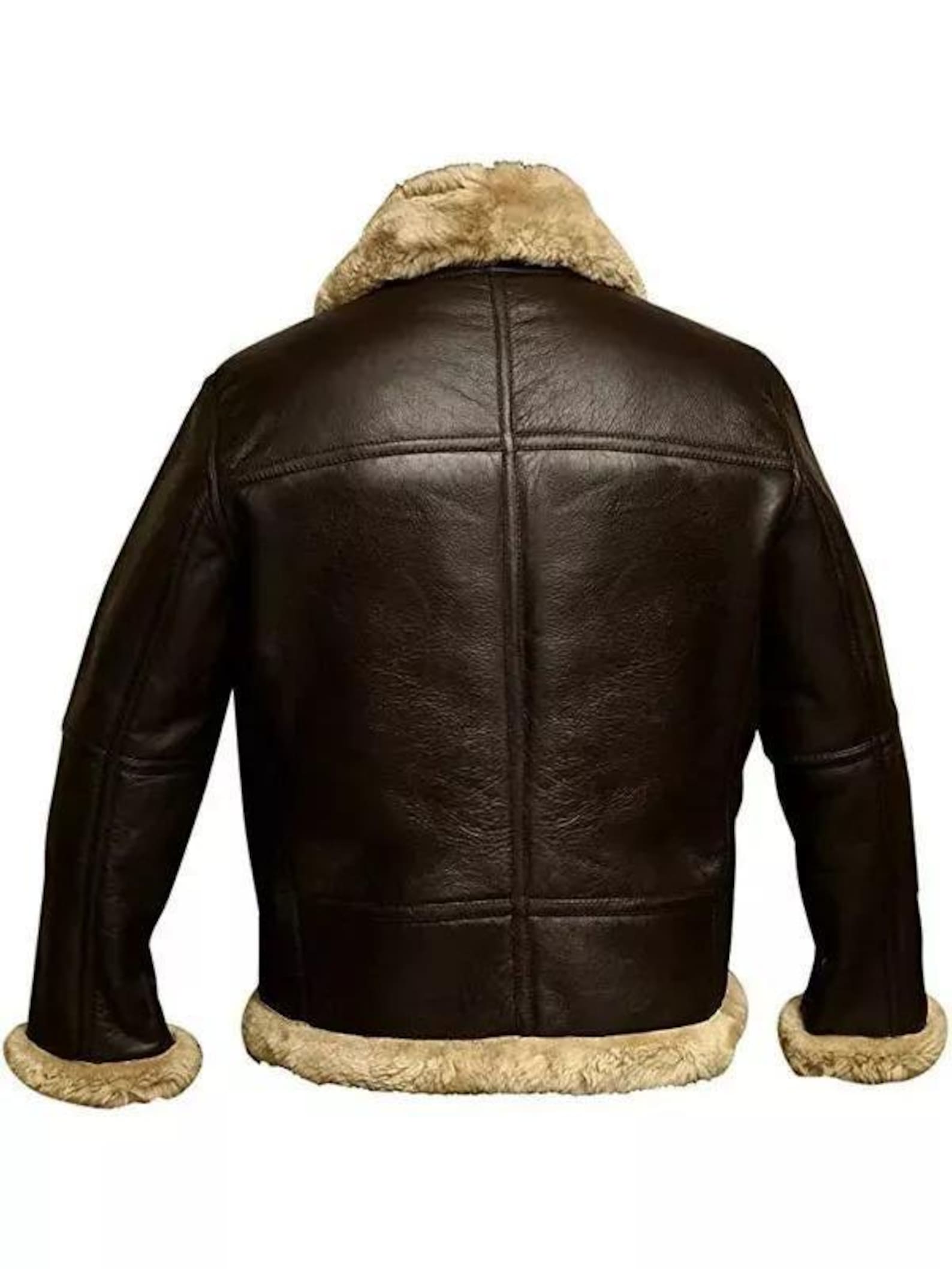 Handmade Men’s RAF B3 Aviator Jacket – Real Leather Bomber